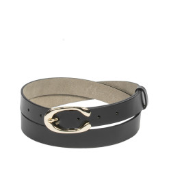 Ceinture femme 35m noir brillant