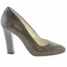 Chaussures élégantes femme 1214 croco marron