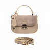 Sac à main femme 022g taupe combiné