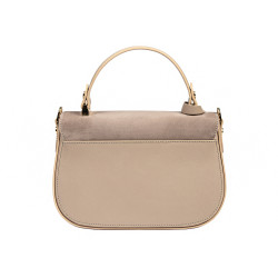 Sac à main femme 022g taupe combiné