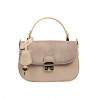 Sac à main femme 022g taupe combiné