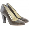 Chaussures élégantes femme 1214 croco marron