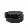Ceinture homme 70b noir brillant