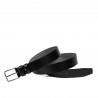 Ceinture homme 70b noir brillant