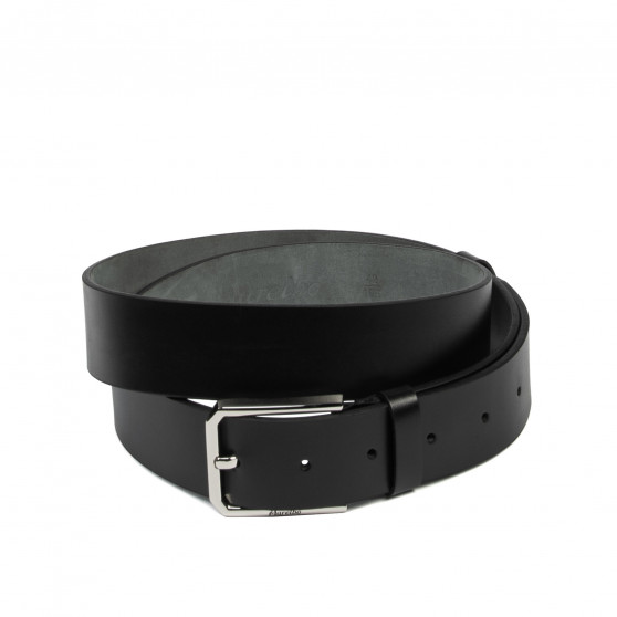 Ceinture homme 70b noir brillant