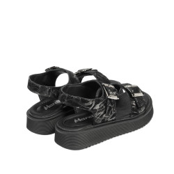 Sandales enfants petits 81c noir+argenté