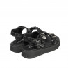 Sandales enfants petits 81c noir+argenté