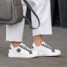 Baskets femme 6073 blanc+gris lifestyle