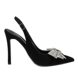 Sandales femme 1316 noir velours