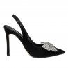 Sandales femme 1316 noir velours
