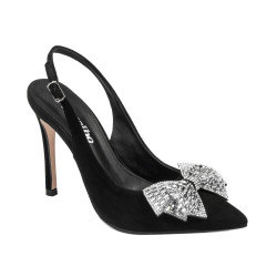 Sandales femme 1316 noir velours