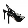 Sandales femme 1316 noir velours