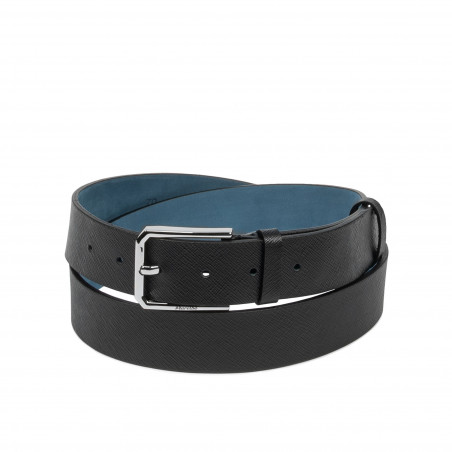 Ceinture hommes 70b noir pressé