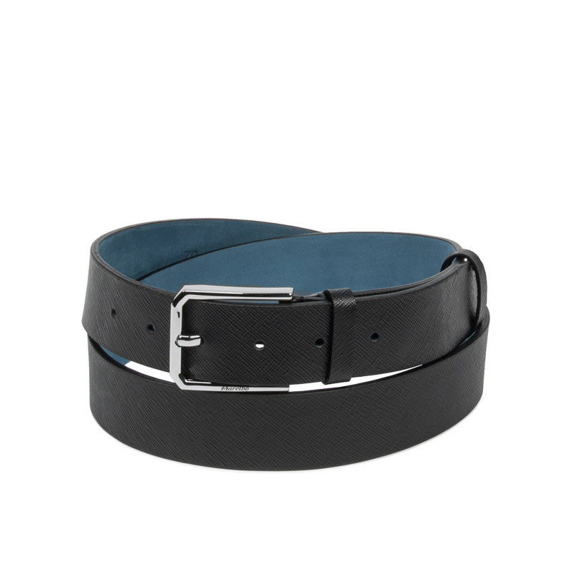 Ceinture hommes 70b noir pressé
