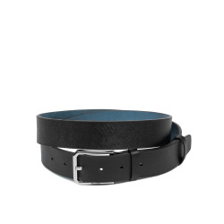 Ceinture hommes 70b noir pressé