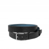 Ceinture hommes 70b noir pressé