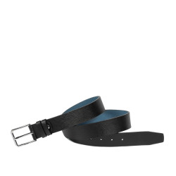 Ceinture hommes 70b noir pressé