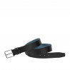 Ceinture hommes 70b noir pressé