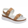 Sandales femme 5106 blanc+marron