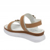 Sandales femme 5106 blanc+marron