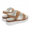 Sandales femme 5106 blanc+marron