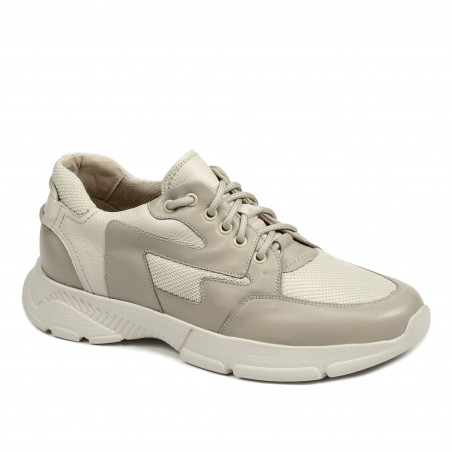 Baskets hommes 966 beige combiné