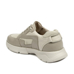 Baskets hommes 966 beige combiné