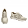 Baskets hommes 966 beige combiné