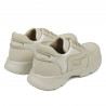 Baskets adolescents 8001 beige combiné
