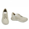Baskets adolescents 8001 beige combiné