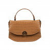 Sac à main femme 023g croco marron