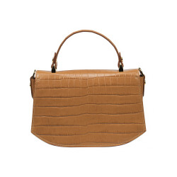 Sac à main femme 023g croco marron