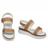 Sandales femme 5106 blanc+marron