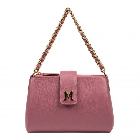 Sac à main femme bandoulière 003g rose framboise