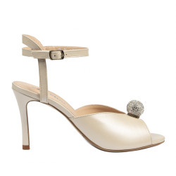 Sandales femme 1329 blanc perlé