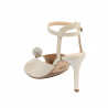 Sandales femme 1329 blanc perlé