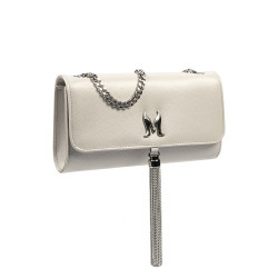 Sac à main dame bandoulière 008g 01 light gray caviar
