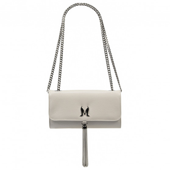 Sac à main dame bandoulière 008g 01 light gray caviar