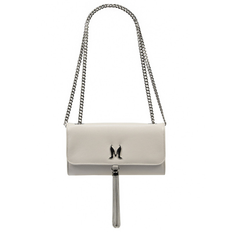 Sac à main dame bandoulière 008g 01 light gray caviar