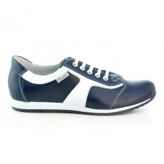 Baskets femme 191 indigo+blanc