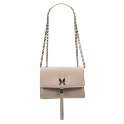 Sac à main femme à bandoulière 009g 01 beige caviar