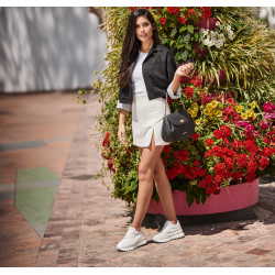 Baskets femme 6074 blanc combiné lifestyle