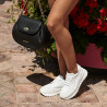 Baskets femme 6074 blanc combiné lifestyle
