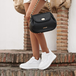 Sac à main femme bandoulière 026g biz noir lifestyle