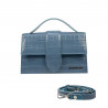 Sac à main femme bandoulière 028g 01 croco bleu