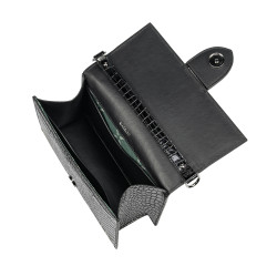 Sac à main pour femme à bandoulière 028g 01 croco verni noir