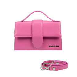 Sac à main femme à bandoulière 028g 01 rose fuchsia