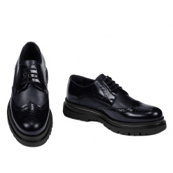 Chaussures élégantes homme 972 verni indigo combiné