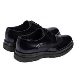 Chaussures élégantes homme 972 verni indigo combiné