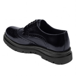 Chaussures élégantes homme 972 verni indigo combiné